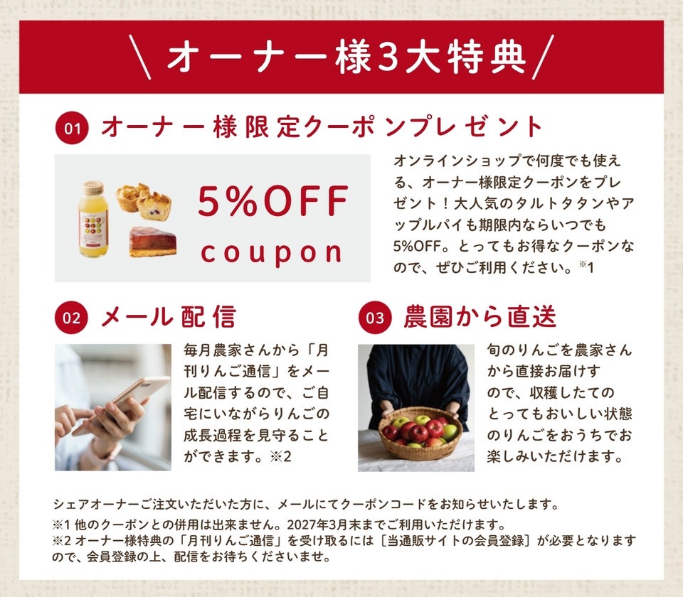 シェアオーナー特典