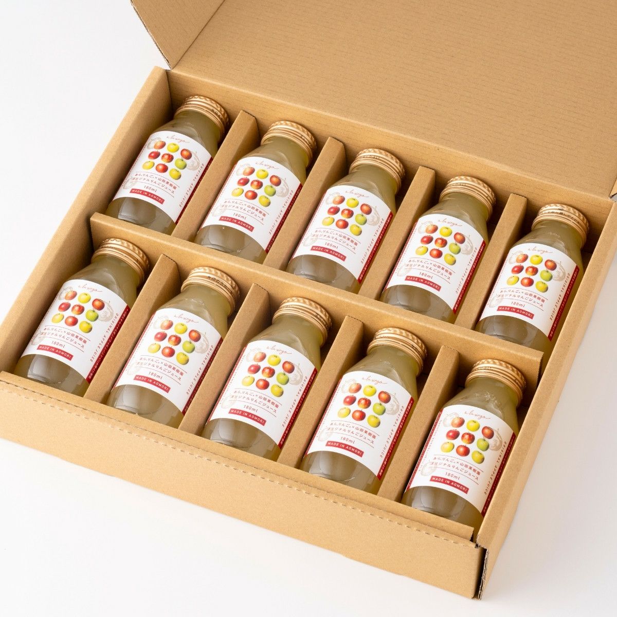 オリジナルりんごジュース180mL【6本/10本】 | あら、りんご